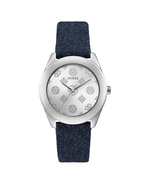 Montre Femme Peony G en Cuir bleue