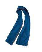 Étole Jazzy en Coton marine - 70x210 cm