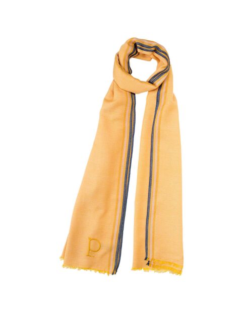 Étole Jazzy en Coton jaune mimosa - 70x210 cm