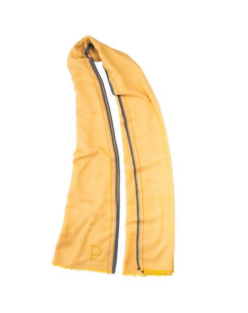 Étole Jazzy en Coton jaune mimosa - 70x210 cm