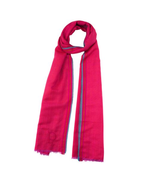 Camelia rode katoenen Jazzy stola - 70x210 cm