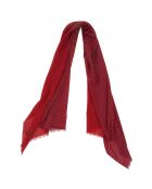 Étole Migo en Coton rouge - 70x180 cm