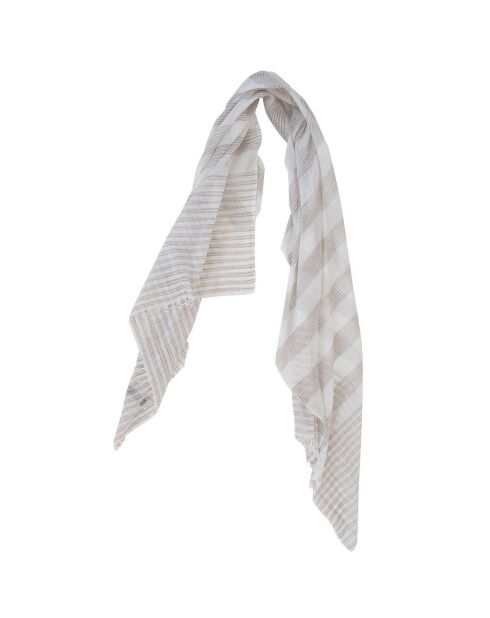 Étole Nino en Coton beige - 75x200 cm