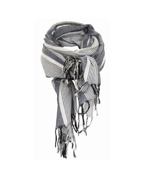 Estola de algodón negra para pasarela, 100 x 200 cm