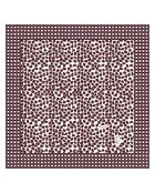 Carré Pirate en Coton & Laine rouge - 140x140 cm