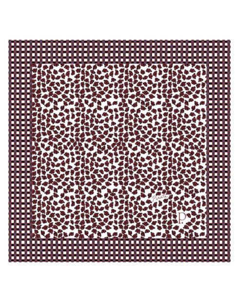 Carré Pirate en Coton & Laine rouge - 140x140 cm