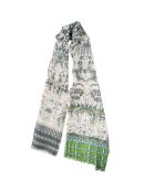 Étole Posture en Coton & Lin blanche - 70x200 cm