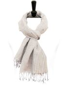 Étole Renaud en Coton grise - 75x200 cm