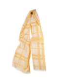 Étole Twist en Coton mélangé jaune mimosa - 70x210 cm