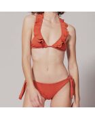 Bas de Maillot réversible Dune ocre/léopard