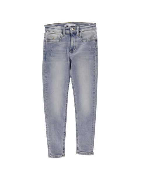 Jean Taperred en Coton stretch fuselé bleu clair