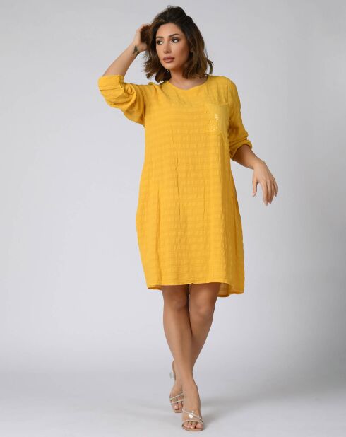 Robe Margo moutarde