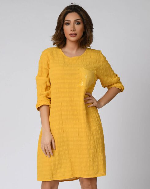 Robe Margo moutarde