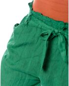Pantalon 100% Lin Gesse vert