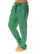 Pantalon 100% Lin Gesse vert