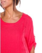 Robe 100% Lin Sarah-Lee corail