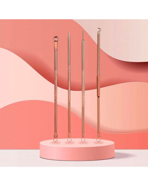 Kit de extracción de comedones rosas