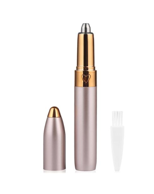 Mini depiladora rosa para rostro y cejas