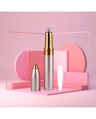 Roze mini-epilator voor gezicht en wenkbrauwen