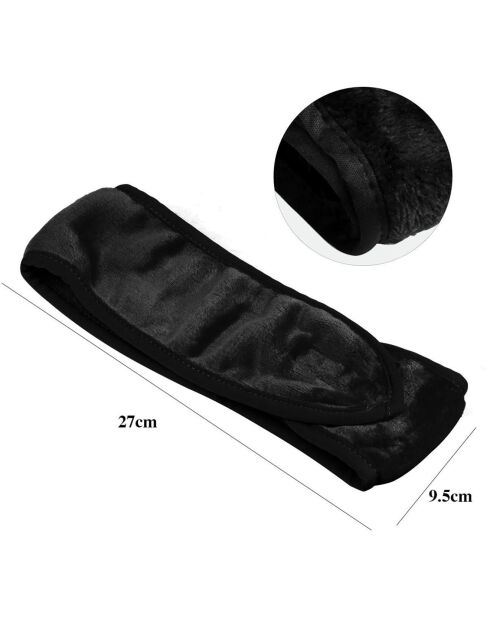 Bandeau Cheveux de Soin  noir