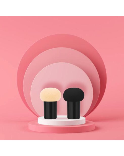 2 Eponges Maquillage multicolores