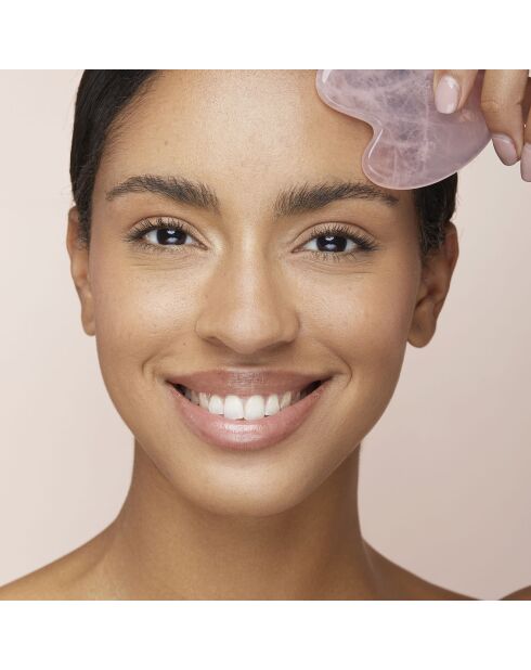 Gua Sha en Jade rose