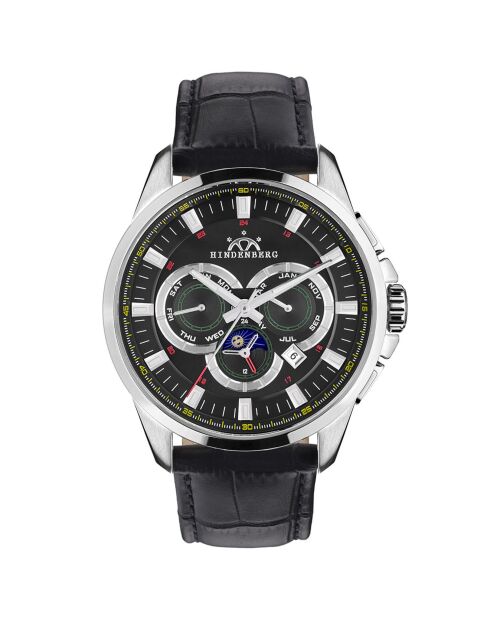 Montre automatique Homme en Cuir Star Lizard Stahl noire