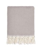 Plaid en Laine & Coton Aspen taupe - 130x170 cm