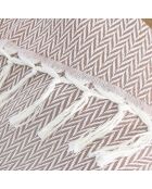 Plaid en Laine & Coton Aspen taupe - 130x170 cm