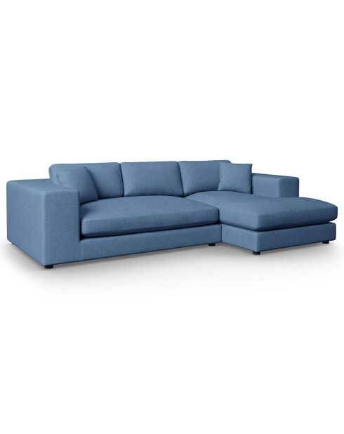 Trendy 5-zits donkerblauwe rechterhoekbank - 282x174x72 cm