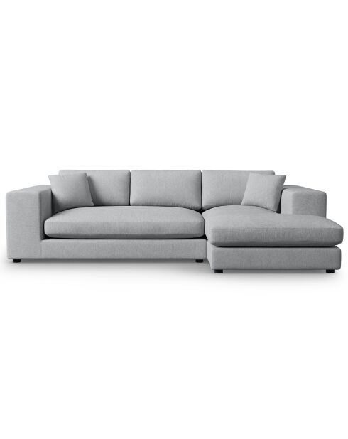 Trendiges 5-Sitzer-Ecksofa, hellgrau, für rechts, 282 x 174 x 72 cm