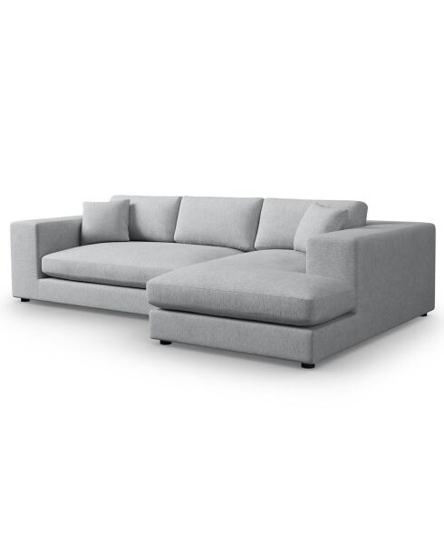 Trendiges 5-Sitzer-Ecksofa, hellgrau, für rechts, 282 x 174 x 72 cm