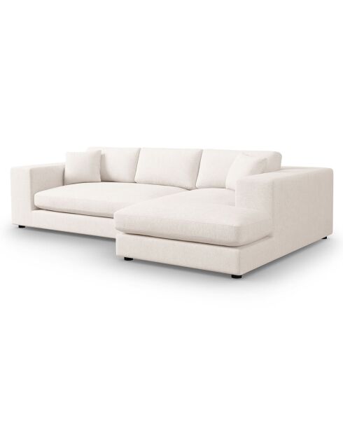 Trendiges 5-Sitzer-Ecksofa für rechts, hellbeige — 282 x 174 x 72 cm