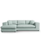 Canapé d'angle gauche Tendance 5 Places menthe - 282x174x72 cm