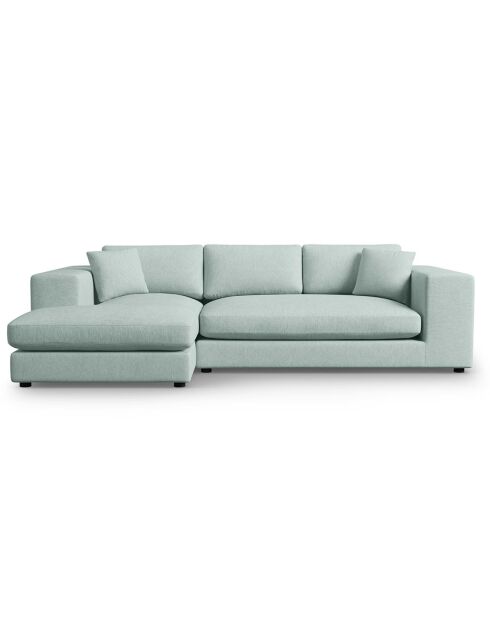 Canapé d'angle gauche Tendance 5 Places menthe - 282x174x72 cm