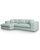 Canapé d'angle gauche Tendance 5 Places menthe - 282x174x72 cm