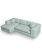 Canapé d'angle gauche Tendance 5 Places menthe - 282x174x72 cm
