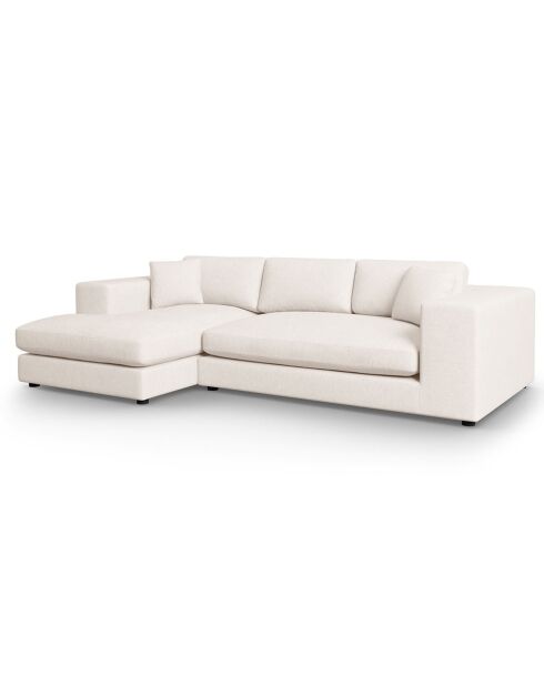 Trendiges 5-Sitzer-Ecksofa, hellbeige, links, 282 x 174 x 72 cm