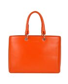Sac à main Caprice en Cuir orange - 35x25x11 cm