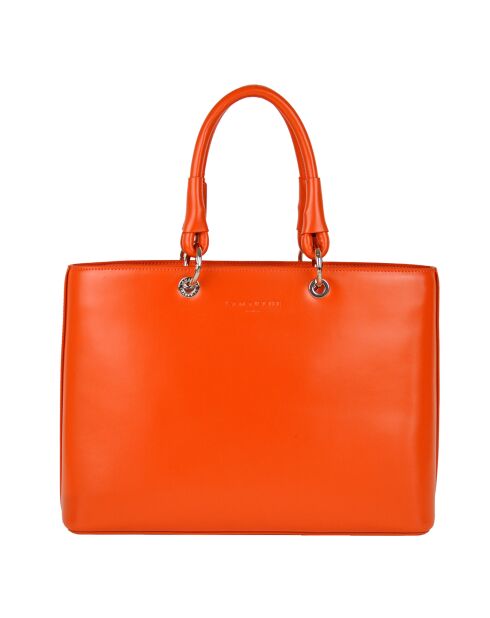 Sac à main Caprice en Cuir orange - 35x25x11 cm