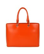 Sac à main Caprice en Cuir orange - 35x25x11 cm