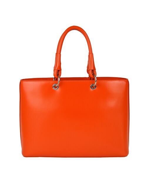 Sac à main Caprice en Cuir orange - 35x25x11 cm