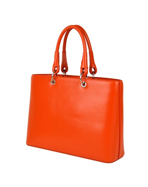 Sac à main Caprice en Cuir orange - 35x25x11 cm