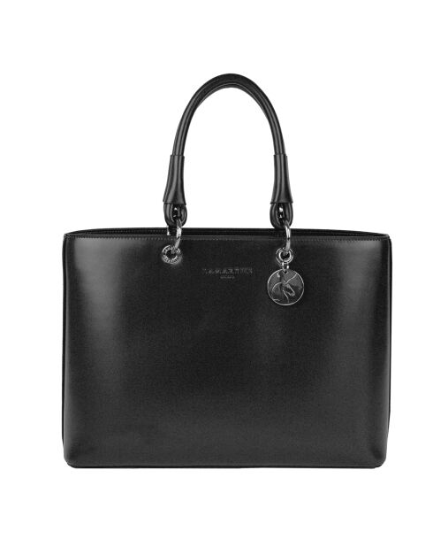 Sac à main en Cuir Caprice noir - 35x25x11 cm