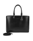 Sac à main en Cuir Caprice noir - 35x25x11 cm