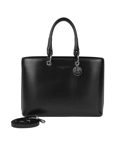 Sac à main en Cuir Caprice noir - 35x25x11 cm