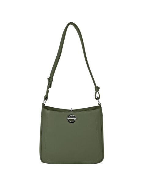 Sac bandoulière en Cuir Paris eucalyptus - 24.5x23x8 cm