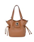 Sac à main en Cuir Paris cognac - 23x24x12 cm