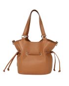 Sac à main en Cuir Paris cognac - 23x24x12 cm