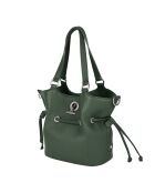 Sac à main Paris en Cuir eucalyptus - 23x24x12 cm
